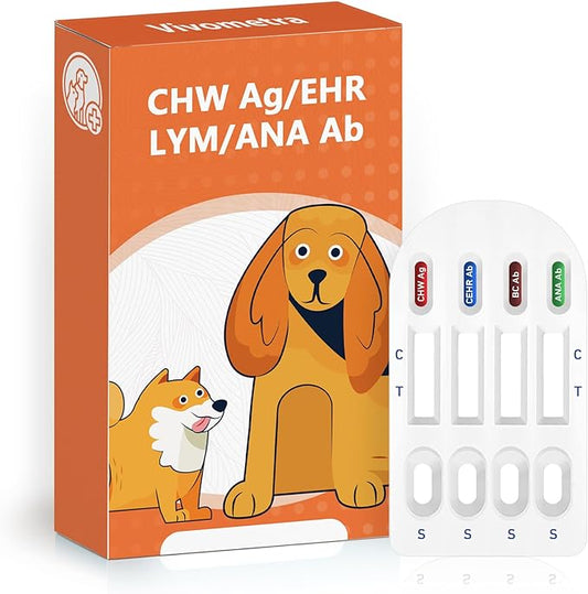4-in-1 Dog Health Management Card 4-in-1 Canine Health Signal Analyze Common Canine Illnesses Quick and Easy at-Home Testing