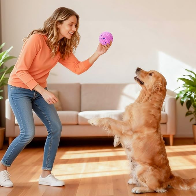 Smart Interactive Dog Toys for Aggressive Chewers, Self-Moving Chew Proof Dog Ball with Automatic Vibrating, IP54 Waterproof & E-TPU Material - Boredom & Training for Medium/Large Dogs
