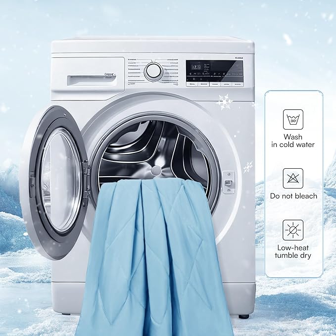 Luciphia Premium Cooling Blanket for Dogs Washable Q-MAX>0.4 Pet Cool Mat for Cats Hot Weather Puppy Lightweight Throw Calming Pad (Blue,60x80 inches)