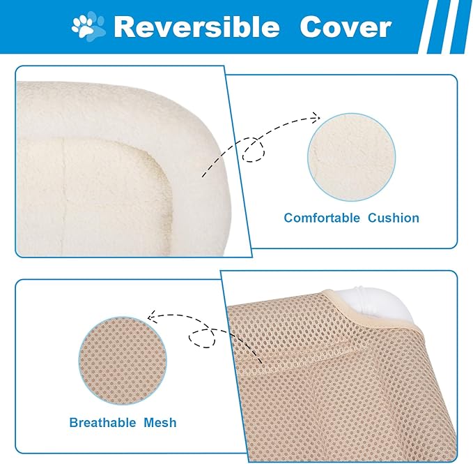 Fluffy Cat Window Bed for Indoor Cats – Strong Suction Cup Hammock with Breathable Mesh and Soft Cushion, Supports Large Cats