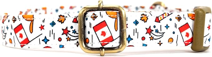 Personalized Dog Collar with Name and Phone Number Engraved,Adjustable Custom Puppy Collar,Organic Cotton Pet Collar for Small Medium Large Boy Girl Dogs