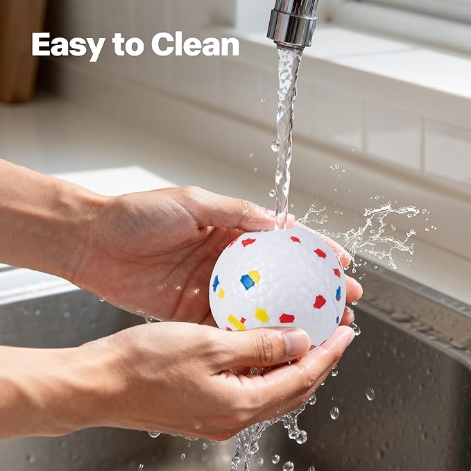 Pet Prime 2.5" ETPU Dog Balls for Upgraded Max Automatic Ball Launcher,6-Pack Durable Lightweight & Bite-Resistant Fetch Toys for Large Dogs,High Bounce & Easy to Clean