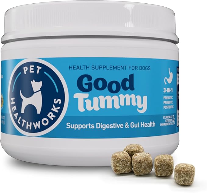 Good Tummy Probiotic Chews for Dogs – Supports Digestive Health, Controls Gas, Promotes Healthy Immune Function – Beef Flavor, 60 Soft Chews