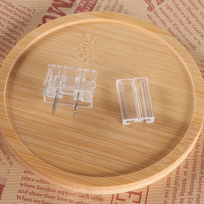 Male Vampire Plugs - Electrical Plug Replacement SPT-2 - 25pack Transparency