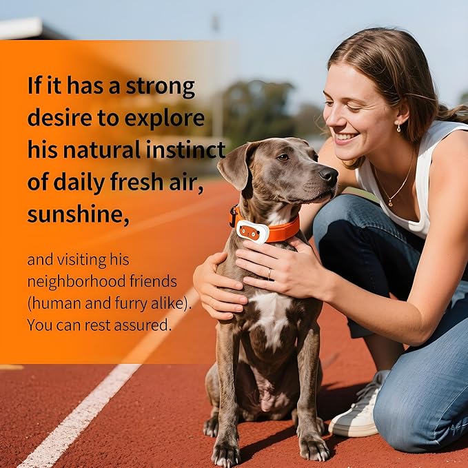 Smart Dog GPS Tracker,Live Pet Tracker with Virtual Fence Dog Collar with App,Smart Alerts,Collar-Compatible,4G Built-in SIM,iOS & Android