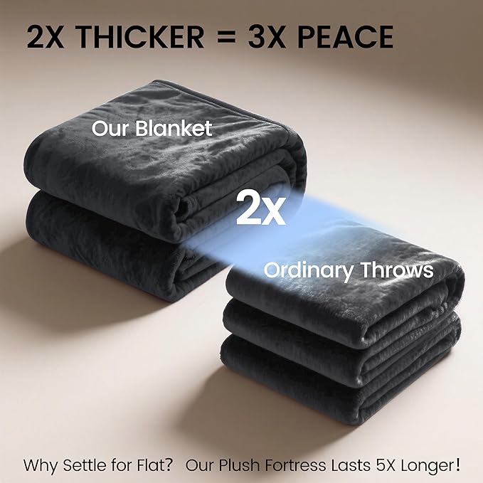 gogobunny Waterproof Bed Blanket, Reversible Sherpa Fleece Throw Blanket for Dog Puppy Cat, Furniture Cover Protects Bed Couch Sofa from Liquid Pee and Pet Fur (Dark Grey, 90x108 inches)