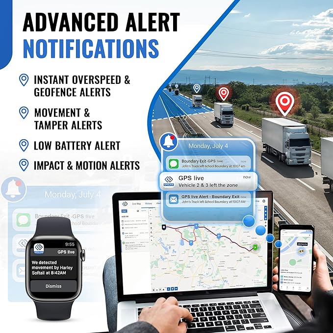 REWIRE SECURITY 104-Plus 4G Magnetic GPS Tracker for Vehicle | Easy Mount | Fits with Car, Truck, Van & Motorbike | Portable Live Tracking | Up to 4 Month Battery Life | Low Cost Subscription Plans