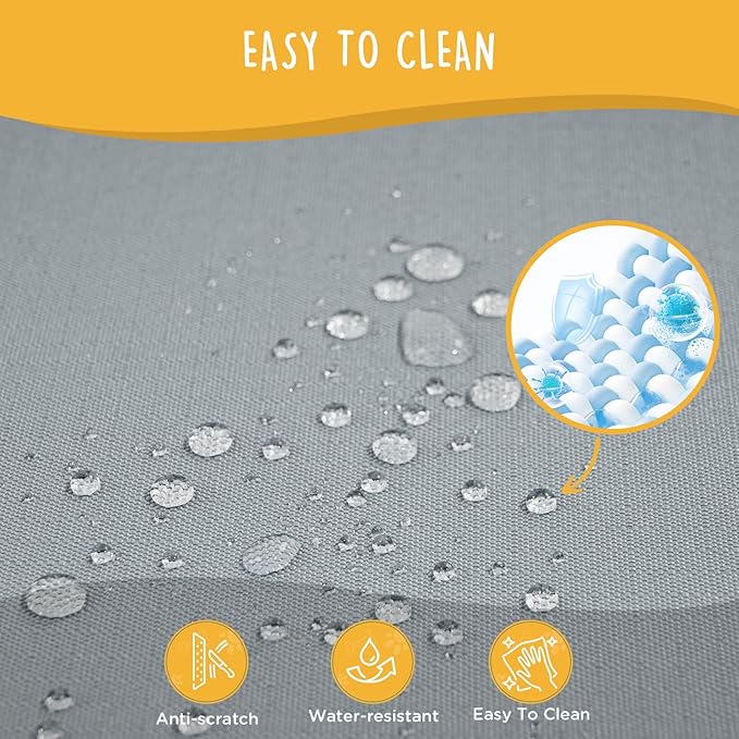 Daisy Cot, Medium Foldable Elevated Dog Bed, Portable Raised Outdoor Folding Dog Cot, Cooling, Chew Proof, Waterproof, Heavy Duty Up to 160 lbs for Camping/Home, Grey, 32"x 19"x6"