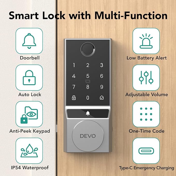 Devo Door Lock for Front Door
