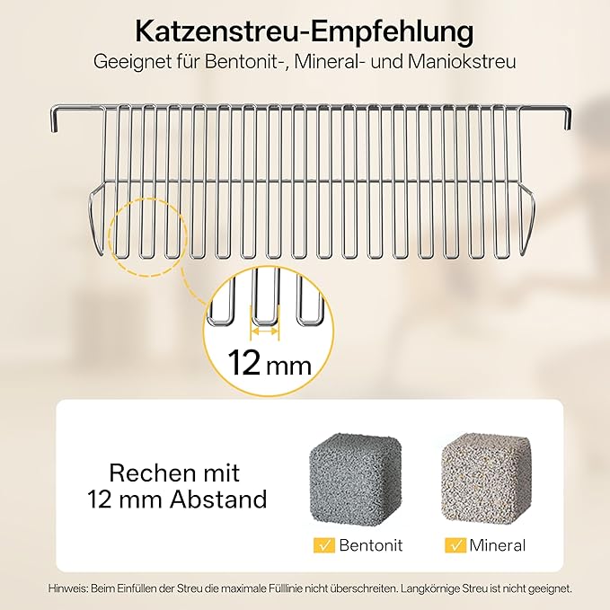 Self Cleaning Cat Litter Box, Open-Top Automatic Litter Box for Multiple Cats, Weight Sensors Safety Protection, Smart APP Control, Odor Control, Works with Clumping/Bentonite/Mineral Litter