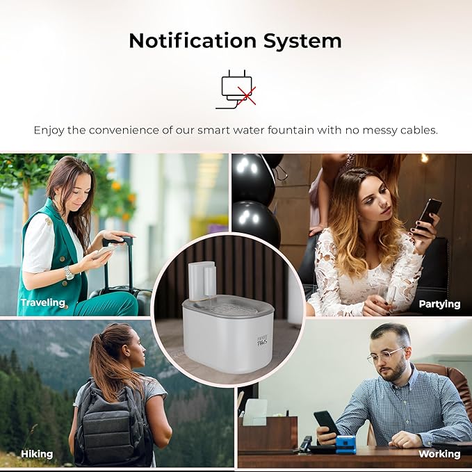 Bundle of Penthouse Paws Smart HD Cat Feeder 6L with Camera + 3.5L Smart Wireless Water Fountain with Replacement Filters, Feeding & Hydration for Cat & Dog