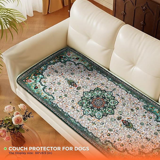 Hompet 2 Pack Super Absorbent Dog Door Mat for Muddy Paws, Washable Pee Pads for Dogs, Reusable Puppy Training Pads, Quick Dry Non-Slip Pet Entryway Rug, Leak-Proof Potty Pad for Indoor Floors 24x60