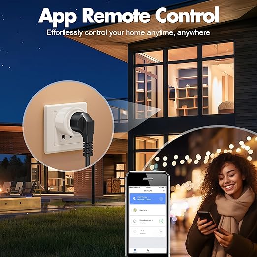 Mini Smart Plugs That Work with Alexa, Wifi Socket Compatible with Google Assistant, App Controlled Outlet with Timer & Schedule, 2.4GHz Wi-Fi Only Wireless Plugs Outlet for Smart Home Life