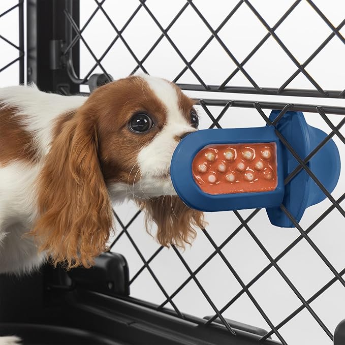 Diggs Groov Crate Training Aid for Puppies and Nervous Dogs – Calming Lick Mat for Crate Training & Separation – Puppy Enrichment Toy with Freezer Shell – BPA-Free – (Royal)