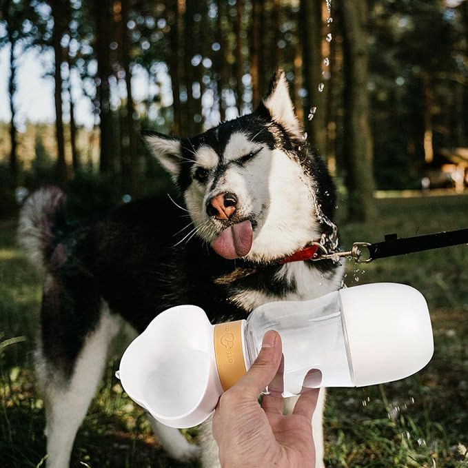 Portable Dog Water Bottle with Leakproof Water Dispenser for Outdoor Walking Hiking Design Puppy Travel Cup Convenient Pet Accessory for Dogs
