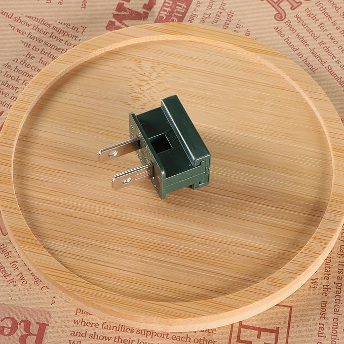 Male Vampire Plug - 25PCS SPT-2 Green Electric Plugs for Christmas Light Strings & Lamps and DIY Projects