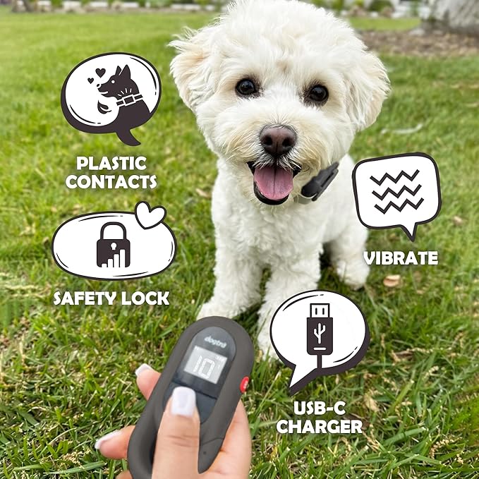 Dogtra CUE Gen 2 Grey – Customizable E-Collar for Dogs Training Collar with Remote – Easy, Safe, Beginner-Friendly Design – 99 Levels, Vibration, Boost, Waterproof, Rechargeable, 400-Yard Range