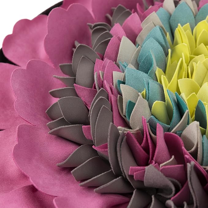 Snuffle Mat for Dogs, 20" Adjustable Interactive Dog Puzzle Feeding Mat, Enrichment Sniffing Pad for Mental Stimulation Boredom Relief, Washable Nose Work Toy, Slow Feeder for Small/Medium/Large Dogs