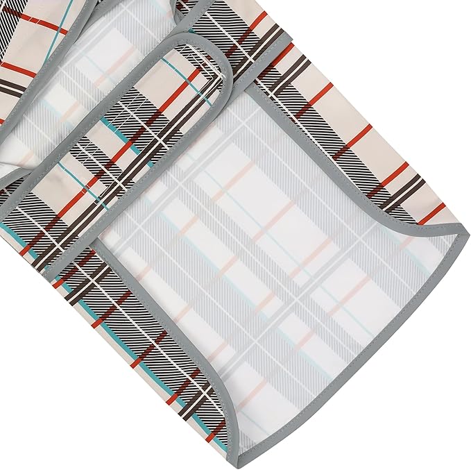 Dog Raincoats for Small Dogs Puppies Waterproof Hooded Rain Jacket with Reflective Strips Leash Hole & Poncho Adjustable Fit (Plaid,XS)