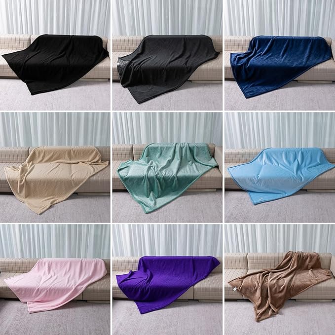 Waterproof Dog Blanket Reversible Pet Bed Cover Puppy Blankets Leakproof Sofa Couch Cover Cat Pet Blanket for Warm Fluffy Washable Grey Mat-M