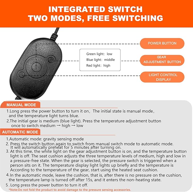 Pet Heating Pad, 22 * 18" Pressure Activated Heated Mat for Indoor Dogs Cats, 3 Adjustable Temperature with Chew Resistant Cord