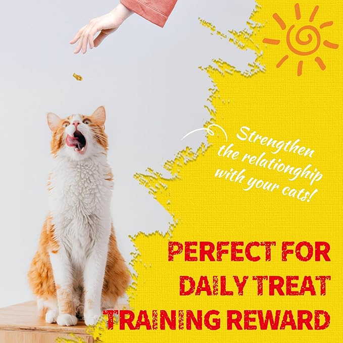 Just Try 16 OZ Chicken Cat Treats with Taurine for Indoor Cats, High Protein Low-Calorie Cat Snacks, Healthy Crunchy Treats, Grain-Free Health Biscuit and Training Treats