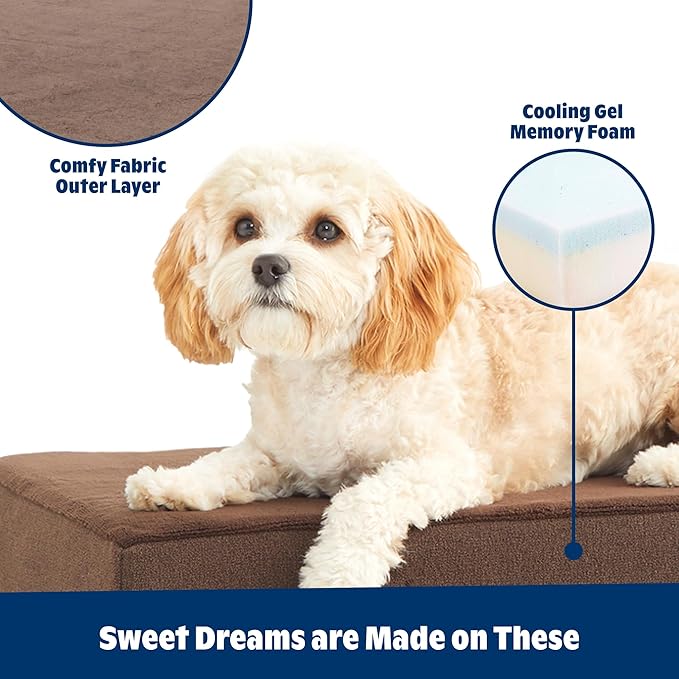 Barkbox Orthopedic Dog Bed with Memory Foam, Premium Comfort for Dogs and Puppies, Dog Bed for Joint Relief and Restful Sleep, Durable and Easy to Clean - Espresso, Large