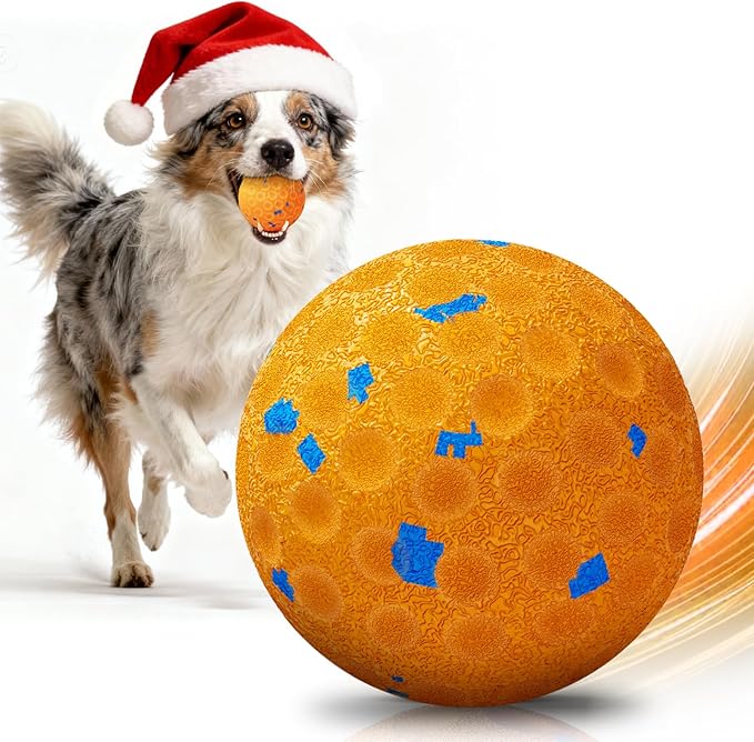 Smart Interactive Dog Toys for Aggressive Chewers, Self-Moving Chew Proof Dog Ball with Automatic Vibrating, IP54 Waterproof & E-TPU Material - Boredom & Training for Medium/Large Dogs