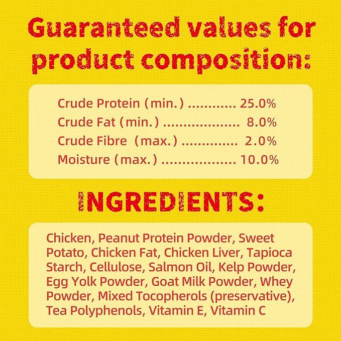 Just Try 16 OZ Chicken Cat Treats with Taurine for Indoor Cats, High Protein Low-Calorie Cat Snacks, Healthy Crunchy Treats, Grain-Free Health Biscuit and Training Treats