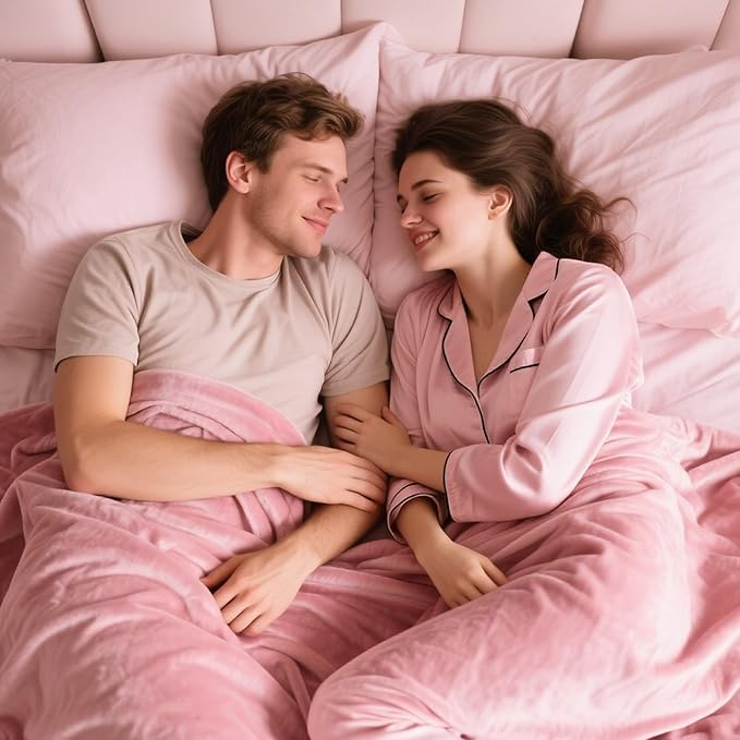 gogobunny Waterproof Bed Blanket, Reversible Sherpa Fleece Throw Blanket for Dog Puppy Cat, Furniture Cover Protects Bed Couch Sofa from Liquid Pee and Pet Fur (Pink, 50x60 inches)