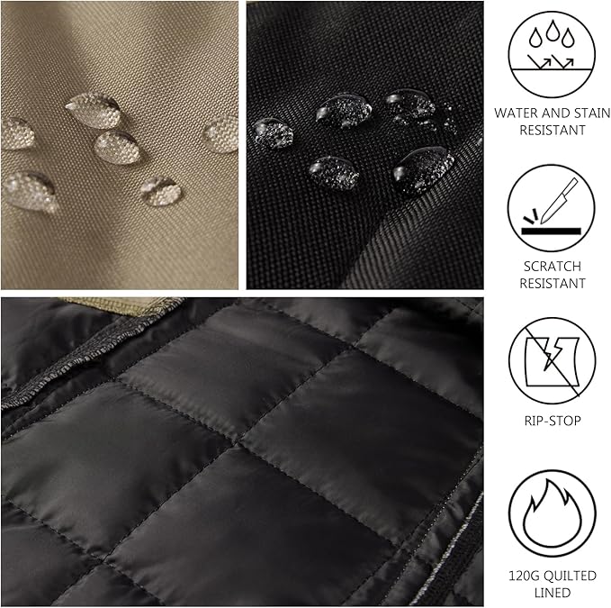 BASSDASH Dog Insulated Coat Safety Vest Water Resistant Chest Protection Reflective High Visibility for Hunting Outdoor