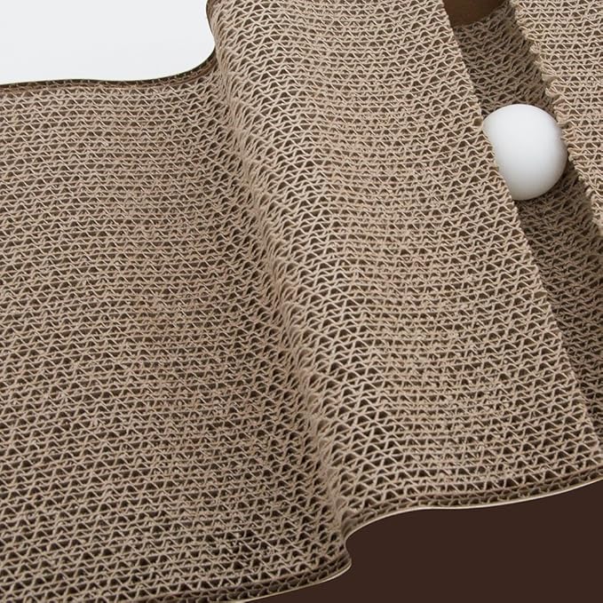 Best Pet Supplies Catify Cat Scratcher, Fun Interactive Scratchers, Posts, Poles, Claw Safe, Furniture Saver Indoor Play Support Natural Cat Behaviors Heavy Duty - Cat-Shape