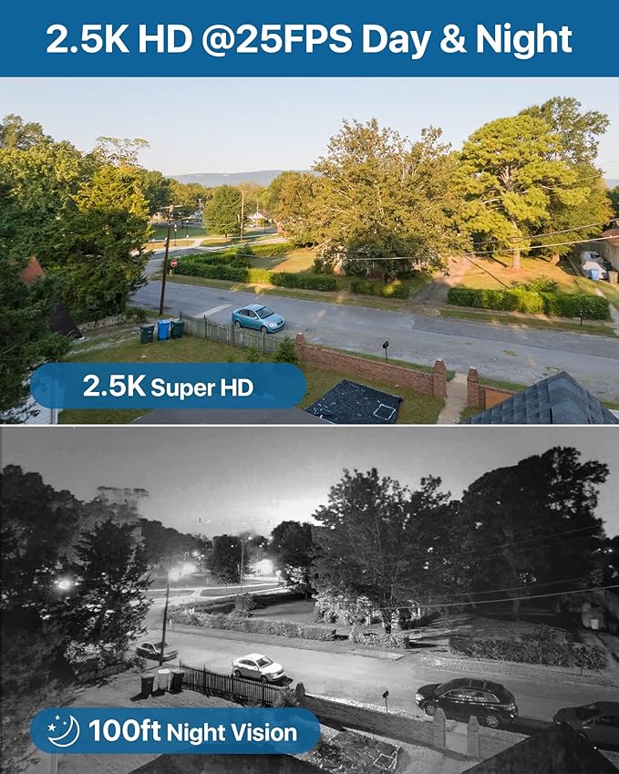 Loocam PoE Security Camera System 8CH 5MP NVR, 8Pcs 4MP Dome IP Cameras Wired Surveillance Camara System, AI Motion Human Detection, Two-Way Audio, 2TB HDD for 24/7 Record Outdoor Indoor, App Remote