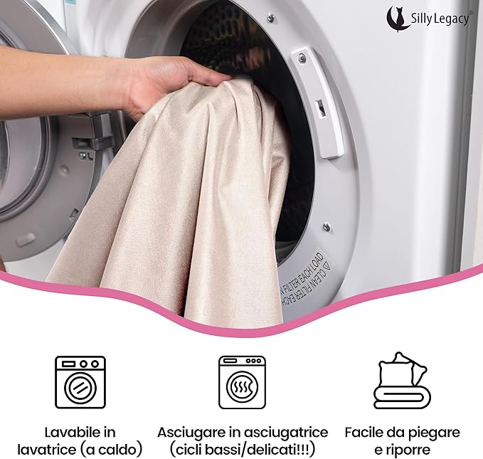 SILLY LEGACY Thin Reversible Waterproof Protective Bed Cover (Queen Size, 96 x 82 inch), for Dogs and Cats, Babies; Incontinence, Dirt, Drool