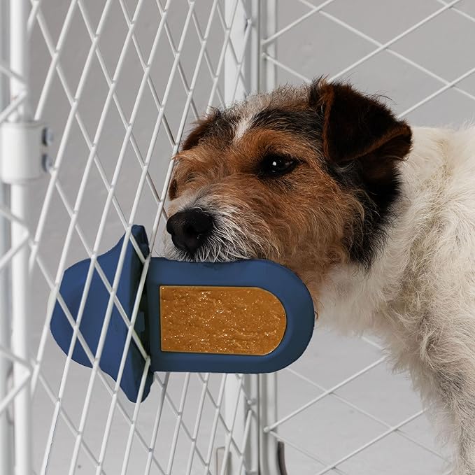 Diggs Groov Crate Training Aid for Puppies and Nervous Dogs – Calming Lick Mat for Crate Training & Separation – Puppy Enrichment Toy with Freezer Shell – BPA-Free – (Royal)