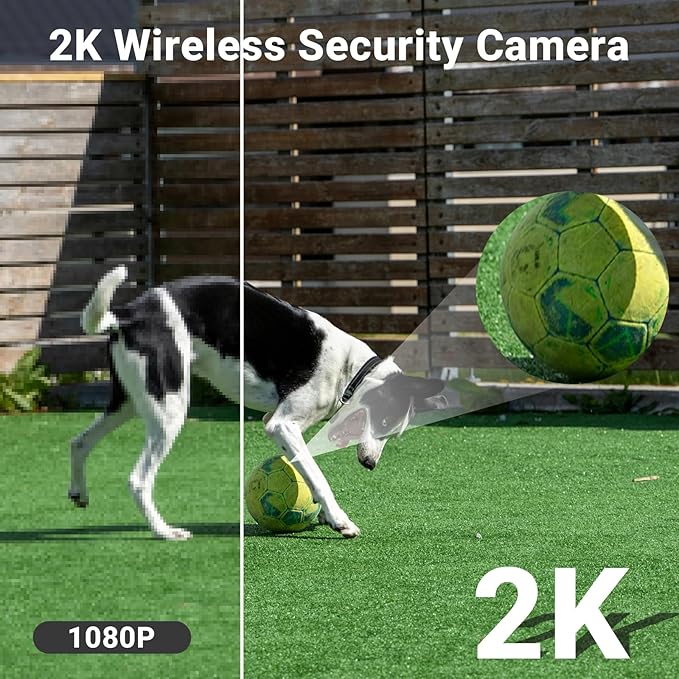 Rraycom 4Pack 5G&2.4G Security Cameras Wireless Outdoor - 2K Camera for Home Security AI Motion Detection WiFi Surveillance Indoor Camera, Color Night Vision, 2-Way Audio, Waterproof, Cloud/SD