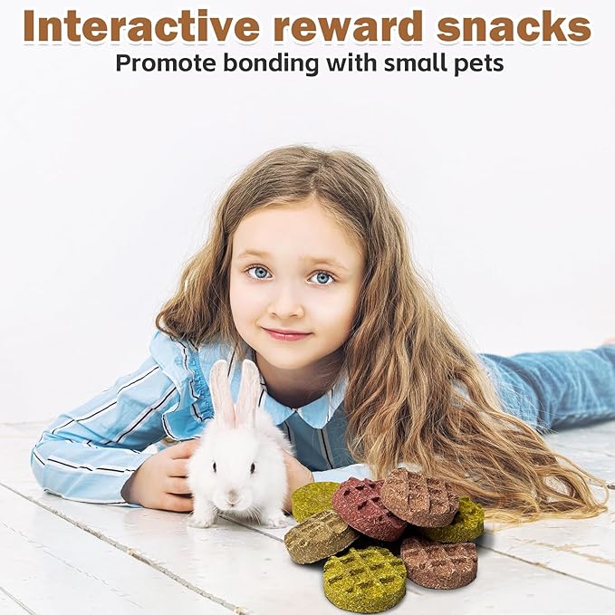 PINVNBY 10PCS Bunny Chew Toys Small Animal Molar Snacks for Teeth Rabbit Treats for Hamster, Chinchilla, Guinea Pig, Squirrels, Gerbils and Small Animals