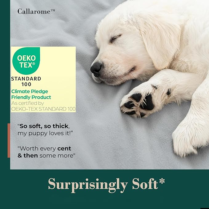 Waterproof Blanket for Bed or Couch – Soft and Leakproof Waterproof Throw Blanket, Water Proof & Stain Resistant Easy to Clean Throw Blanket Cover for Adults or Pets, Reversible Grey 80”x90”