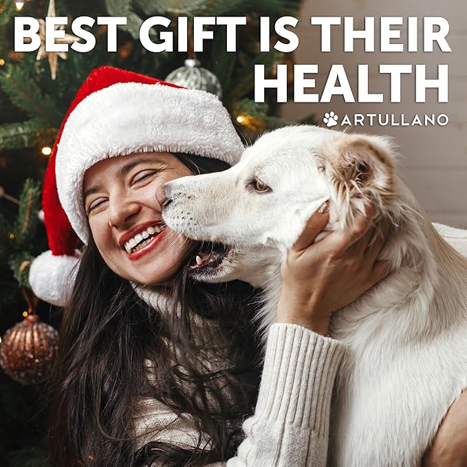 Dog Teeth Cleaning Wipes - 50 Dog Dental Care Finger Wipes - Finger Toothbrush for Removing Plaque, Tartar Buildup, Bad Breath - Oral Freshness, Healthy Teeth & Gum Support with Coconut Oil, Unscented