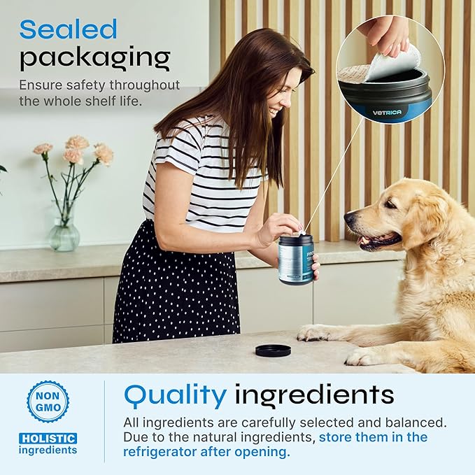 Probiotics for Dogs - Dog Probiotic Chews for Digestive and Gut Health, Dental, Immune System Support - Chewable Prebiotic Soft Treats - Wild Yam, Yeast Powder - Diarrhea and Bowel Support Supplement