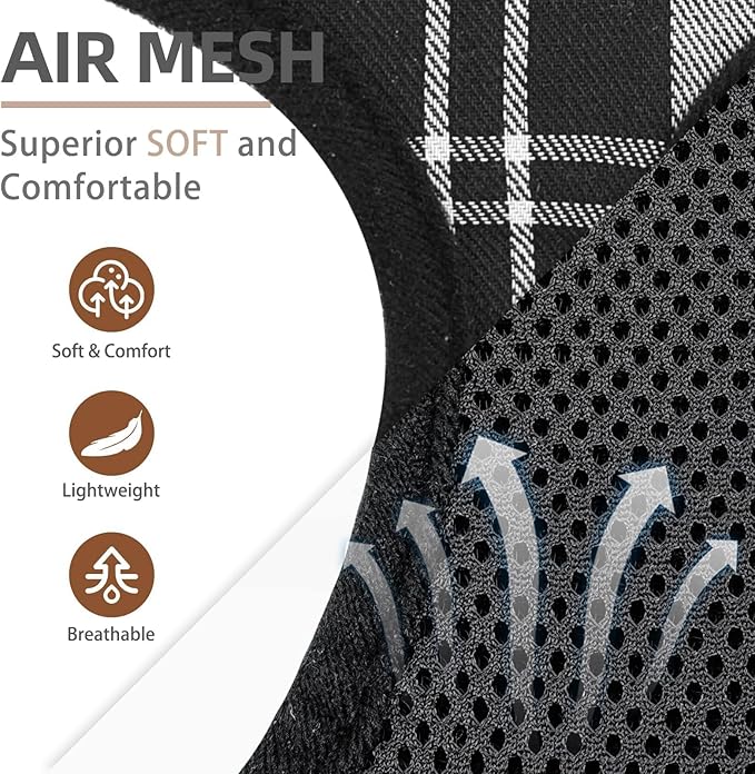 PUPTECK Soft Mesh Dog Harness and Leash Set Pet Puppy Cat Comfort Padded Vest No Pull Harnesses, Black&White, S