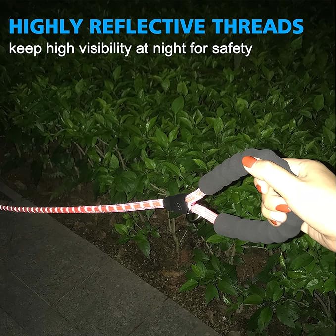 Reflective Dog Collar Padded with Soft Neoprene Breathable Adjustable Nylon Dog Collars for Small Medium Large Dogs (Medium (Pack of 1), Pink Plaid Collar+Leash)