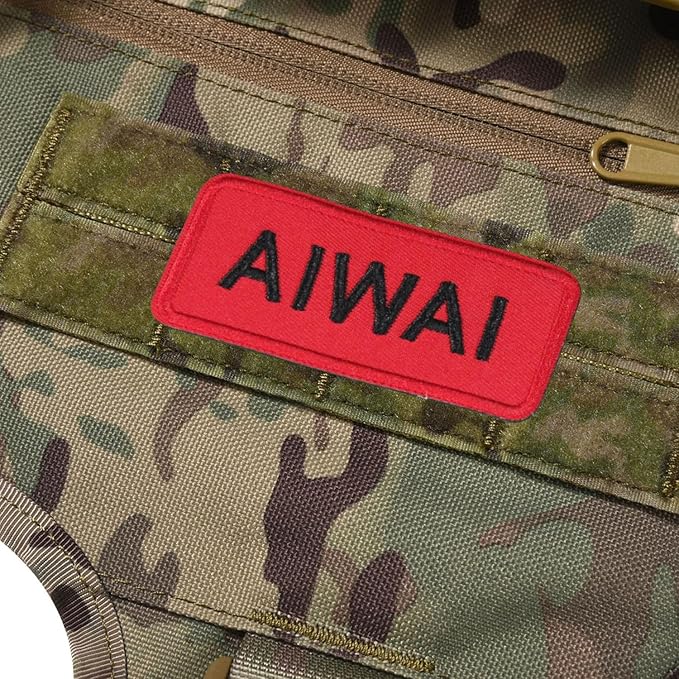 Tactical Dog Backpack Harness for Large Breed Original Design Metal Buckle Vest with Side Bags Pouches for Service Working Training (Camouflage (Vest only), XL)