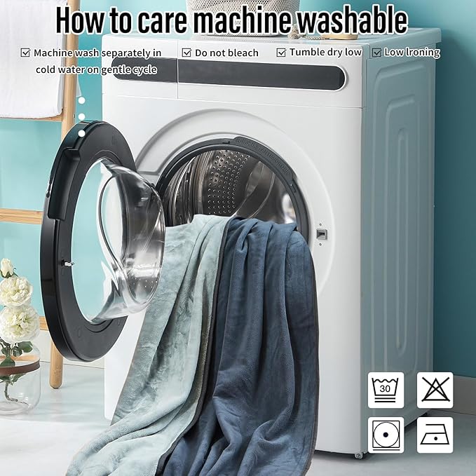 Waterproof Blanket for Bed Couch Sofa, Reversible & Reusable Cat, Dog Blanket Waterproof Washable, Small Water Resistant Blankets, Leakproof (40"x60", Dark Grey/Silver Grey), Ahinahwap