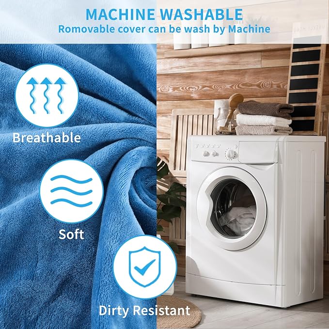 Pet Heating Pad for Dogs, Indoor Outdoor Waterproof Electric Heated Pad Mat for Cats with Chew Resistant Cord,5 Timer and 6 Level Temperature Pet Bed Warmer-23.6x35.4