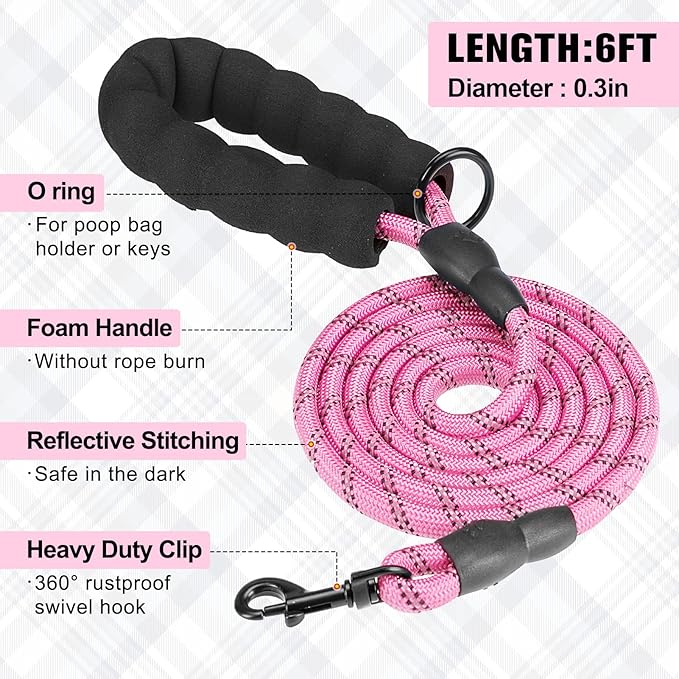 BEAUTYZOO Dog Harness and Leash Set for Small Medium Dogs,No Pull Step-in Harness for Puppy S M Sized Dogs and Cats,Air Mesh Adjustable Breathable Soft No Choke Escape Proof Vest Harnesses,Pink XXS