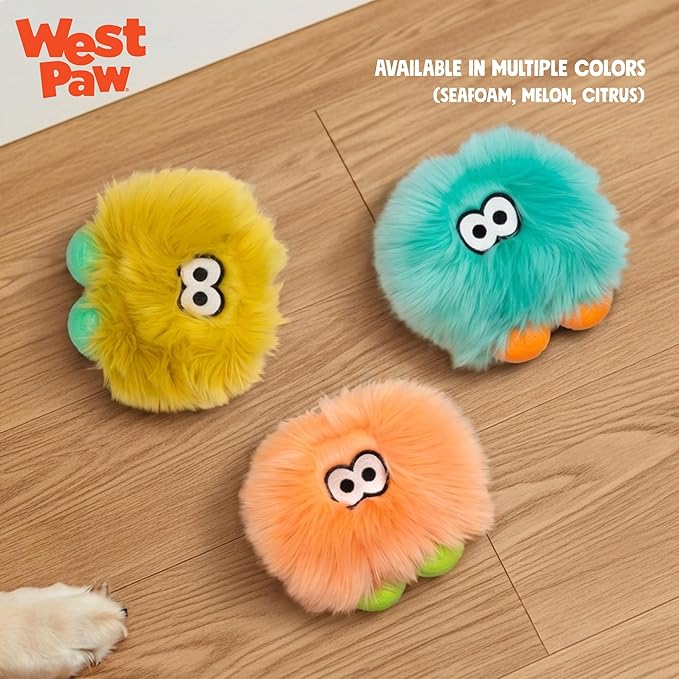 WEST PAW Rowdies Rolf Durable Plush Dog Toy with HardyTex Reinforced Seams Engaging Squeaker with Soft Cuddly Exterior Hand Sewn and Finished in Bozeman Montana for Dogs - Seafoam