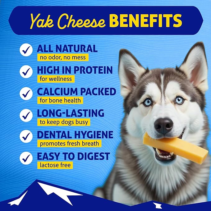 Himalayan Dog Chew Original Yak Cheese Chew, Chicken, 1 Large Stick, 3.3 oz, Gluten Free, Healthy Treats, Grain & Lactose Free 100% Natural, Long Lasting Chews for s Under 55 lbs