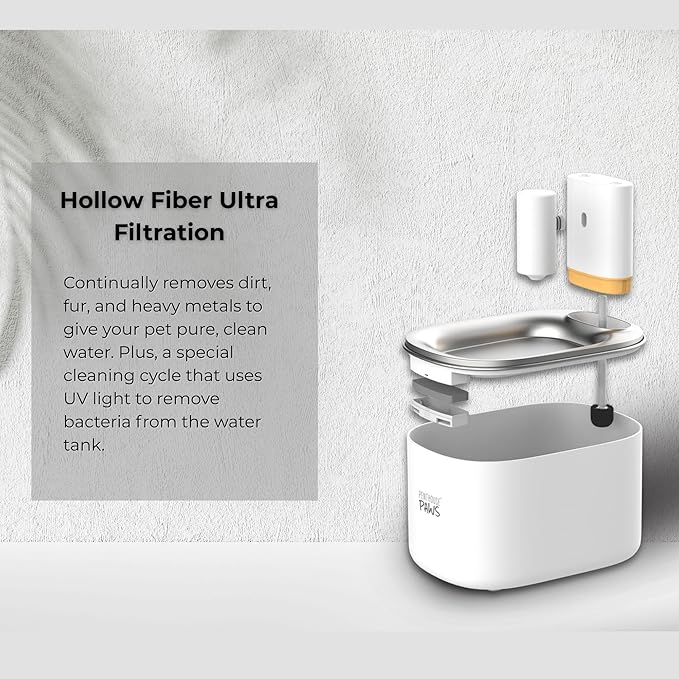 Bundle of Penthouse Paws Smart HD Cat Feeder 6L with Camera + 3.5L Smart Wireless Water Fountain with Replacement Filters, Feeding & Hydration for Cat & Dog