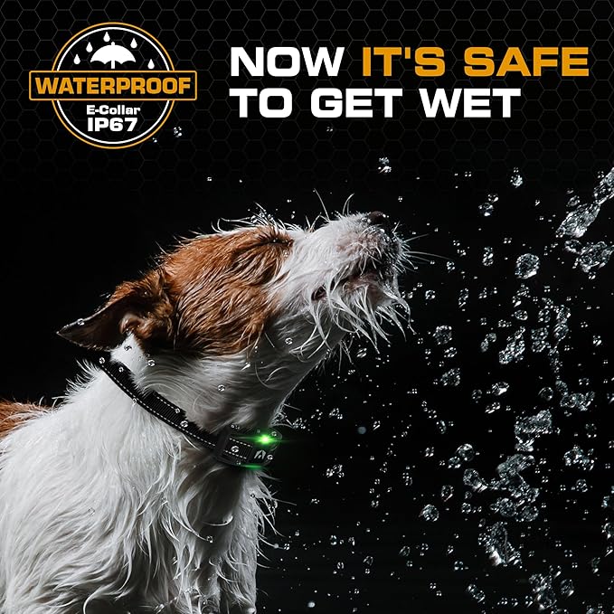 INVIROX Dog Training Collar for Large Dog X2 [2026 Edition] 123 Levels Dog E Collars 1100yd Range, 100% Waterproof, Rechargeable Electric Collars for Medium Dogs, E Collar for Large Dogs